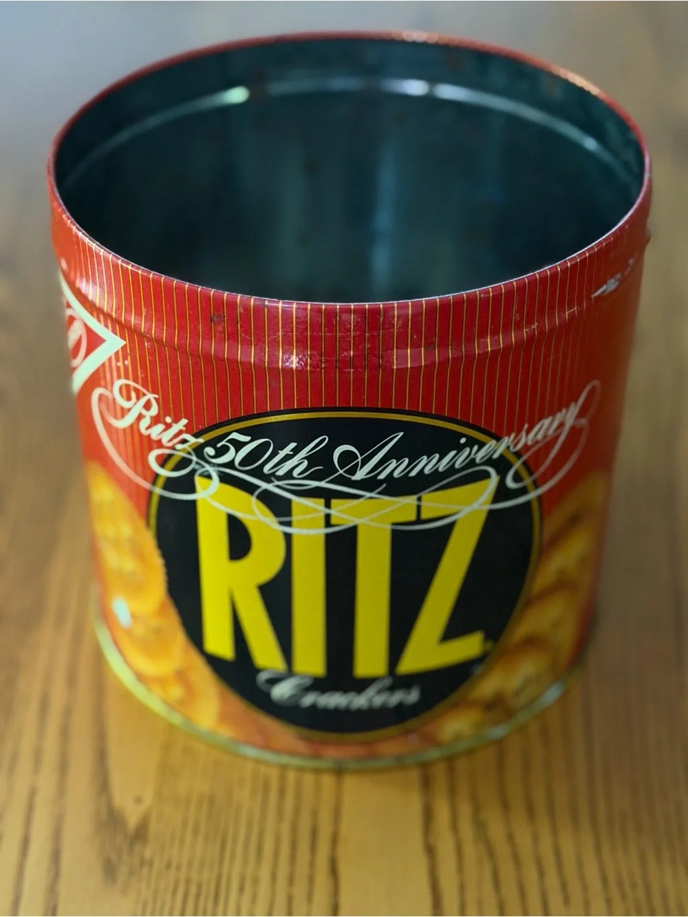 Vintage 1984 Nabisco Ritz Crackers 50th Anniversary Advertising Tin